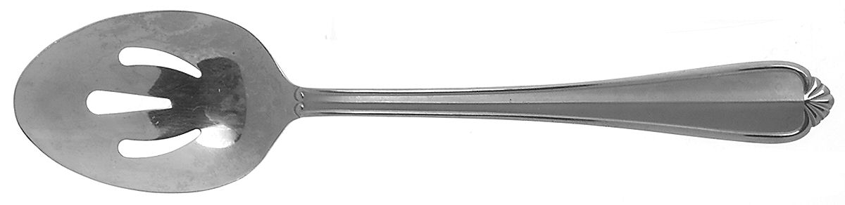 Charlotte (Stainless) Pierced Tablespoon (Serving Spoon) by Hampton Silversmiths-1