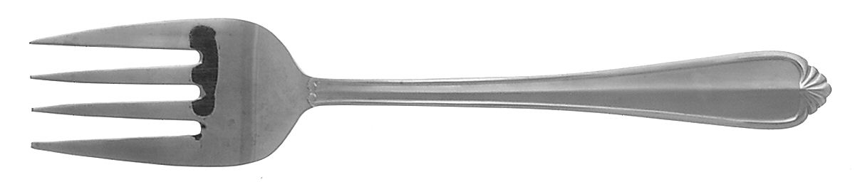 Charlotte (Stainless) Medium Solid Cold Meat Serving Fork by Hampton Silversmiths-1