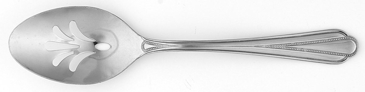 Applaude (Stainless) Pierced Tablespoon (Serving Spoon) by Hampton Silversmiths-1