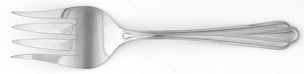 Applaude (Stainless) Medium Solid Cold Meat Serving Fork by Hampton Silversmiths-1