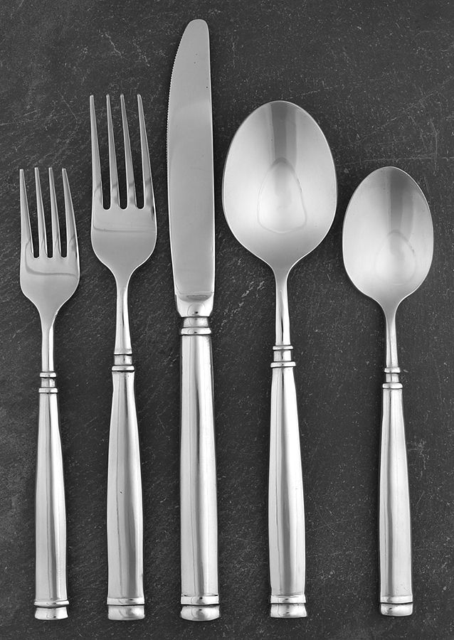 Avignon 1 (Stainless, Glossy) 5 Piece Place Setting by Hampton Silversmiths-1