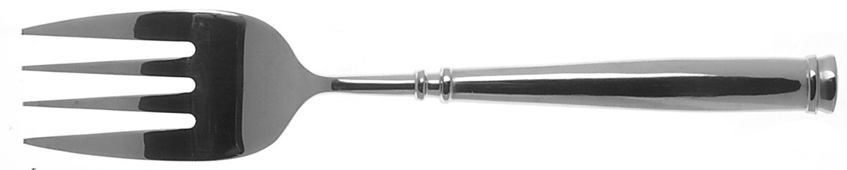 Avignon 1 (Stainless, Glossy) Medium Solid Cold Meat Serving Fork by Hampton Silversmiths-1