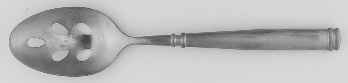 Avignon 1 (Stainless, Satin) Pierced Tablespoon (Serving Spoon) by Hampton Silversmiths-1