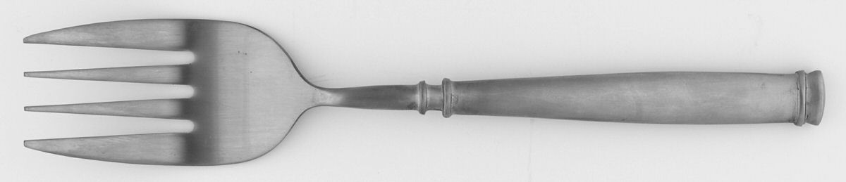 Avignon 1 (Stainless, Satin) Large Solid Cold Meat Serving Fork by Hampton Silversmiths-1