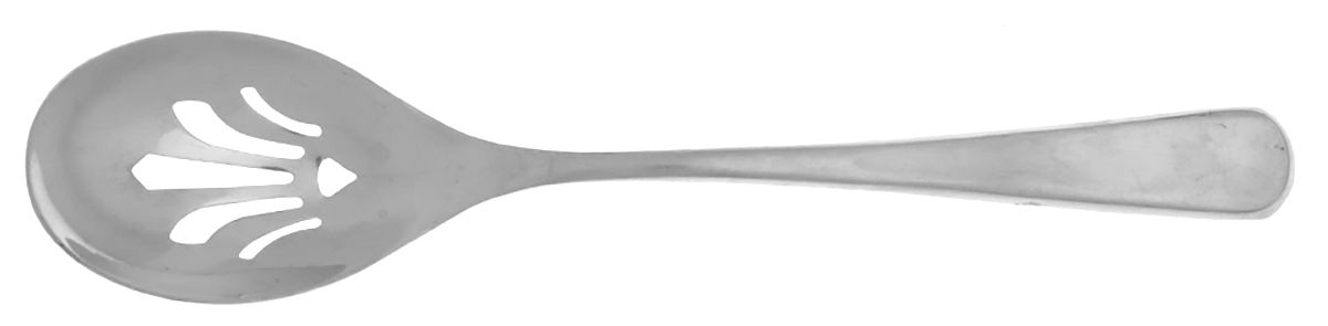 Stephanie (Stainless, Satin) Pierced Tablespoon (Serving Spoon) by Hampton Silversmiths-1