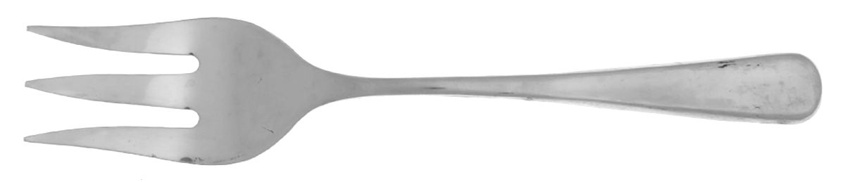 Stephanie (Stainless, Satin) Medium Solid Cold Meat Serving Fork by Hampton Silversmiths-1