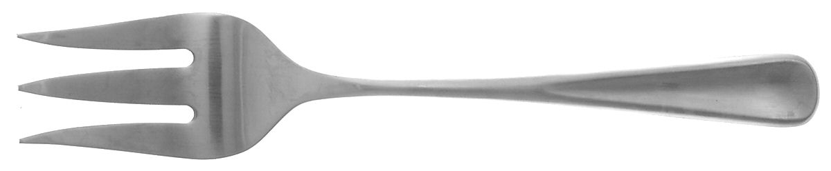 Stephanie (Stainless, Satin) Medium Solid Cold Meat Serving Fork by Hampton Silversmiths-1