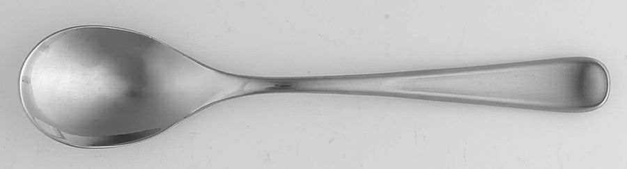 Stephanie (Stainless, Satin) Oval Place Soup Spoon by Hampton Silversmiths-1