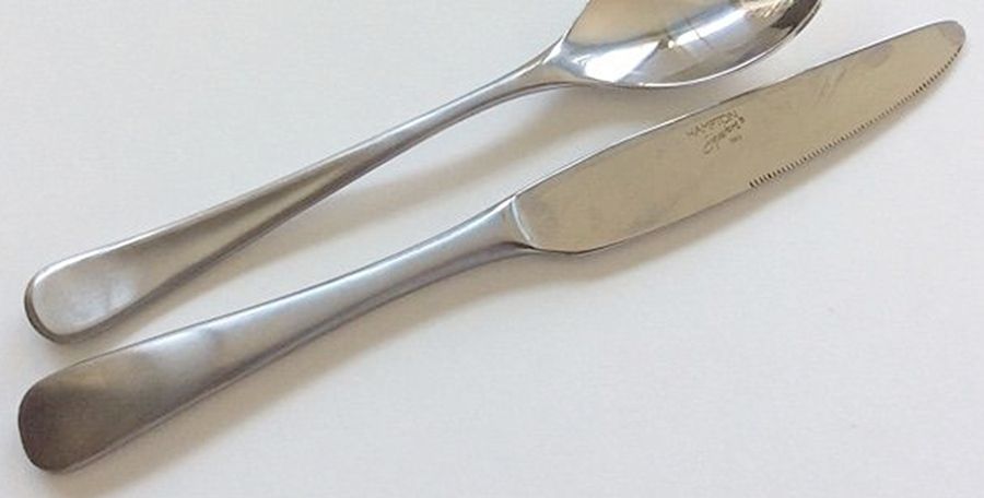 Stephanie (Stainless, Satin) Modern Solid Knife by Hampton Silversmiths-1