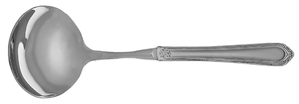 Lauren (Stainless, Frosted) Gravy Ladle with No Spout Stainless Bowl HC by Hampton Silversmiths-1