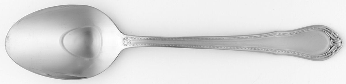 Lauren (Stainless, Frosted) Tablespoon (Serving Spoon) by Hampton Silversmiths-1