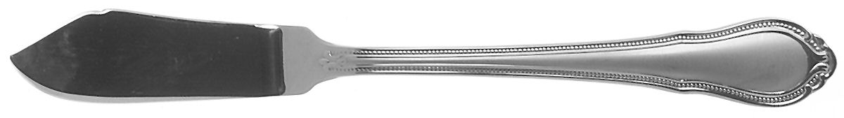 Lauren (Stainless, Frosted) Flat Handle Master Butter Knife by Hampton Silversmiths-1