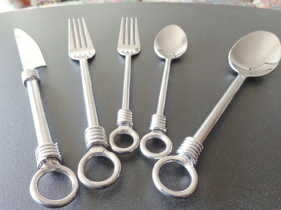 Parodie (Stainless) Fork by Hampton Silversmiths-1