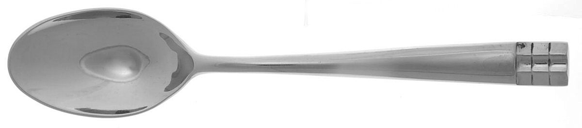 Checkers (Stainless) Place/Oval Soup Spoon by Hampton Silversmiths-1