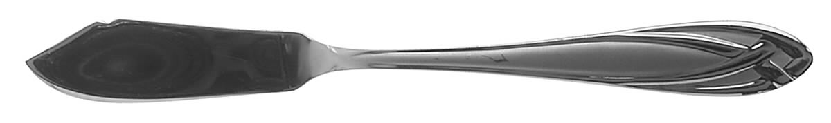 Lace Frosted (Stainless) Flat Handle Master Butter Knife by Hampton Silversmiths-1