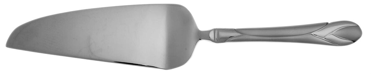 Lily Frosted (Stainless) Pie and Cake Server with Stainless Blade HC by Hampton Silversmiths-1
