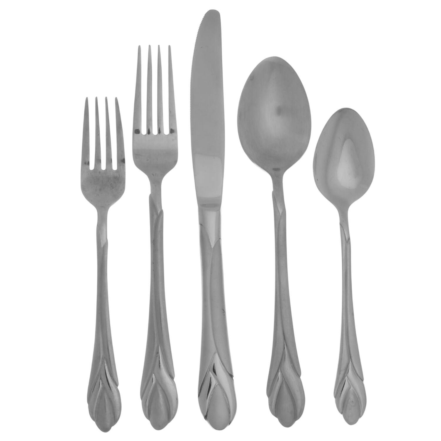 Lily Frosted (Stainless) 40  Piece Estate Set by Hampton Silversmiths-1