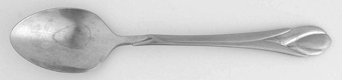 Lily Frosted (Stainless) Oval Place Soup Spoon by Hampton Silversmiths-1