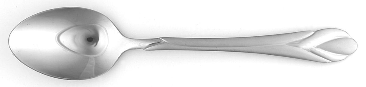 Lily Frosted (Stainless) Place/Oval Soup Spoon by Hampton Silversmiths-1