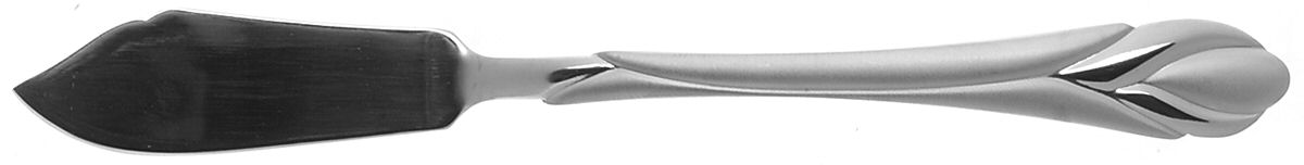 Lily Frosted (Stainless) Flat Handle Master Butter Knife by Hampton Silversmiths-1