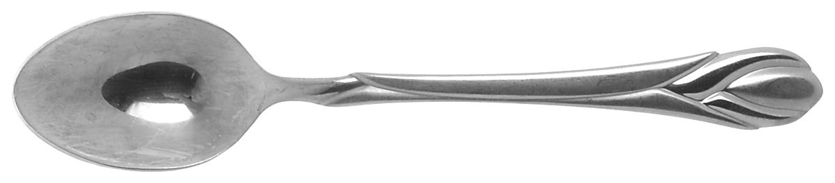 Lily Frosted (Stainless) Teaspoon by Hampton Silversmiths-1