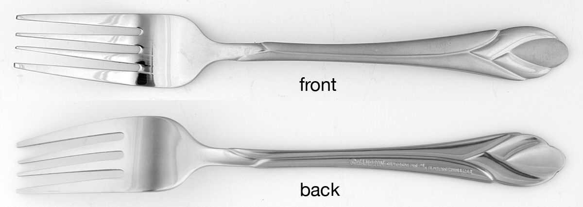 Lily Frosted (Stainless) Individual Salad Fork by Hampton Silversmiths-1