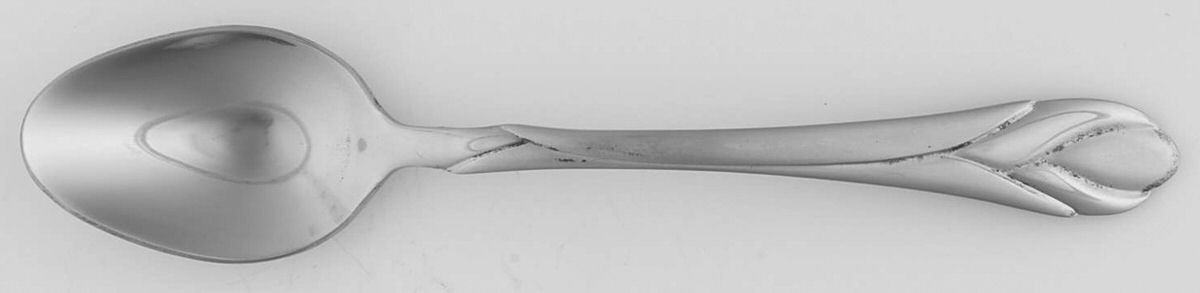Lily Frosted (Stainless) Teaspoon by Hampton Silversmiths-1