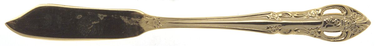 Versailles (Goldplated) Flat Handle Master Butter Knife by Hampton Silversmiths-1