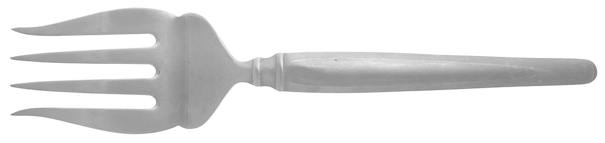 Orleans (Stainless) Medium Solid Cold Meat Serving Fork by Hoffritz-1
