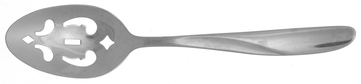 Glacier (Stainless) Pierced Tablespoon (Serving Spoon) by Hampton Silversmiths-1