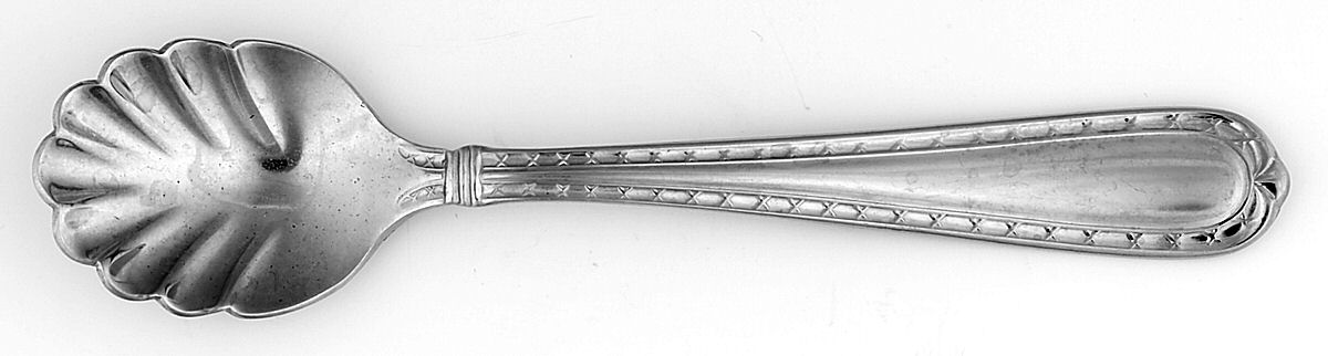 NOBILITY (STAINLESS) Sugar Shell Spoon by Hampton Silversmiths-1
