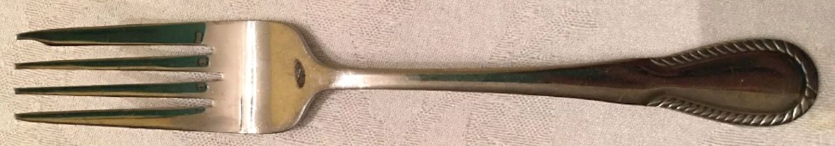 Herringbone (Stainless) Individual Salad Fork by Home Accents-1