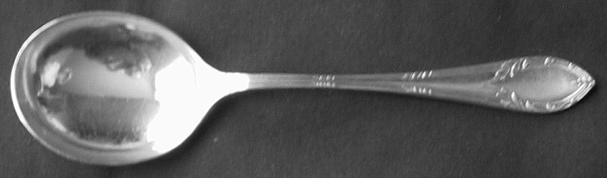 HBW4 (Silverplate) Round Bowl Soup Spoon (Cream Soup) by Harrison Bros & Howson-1