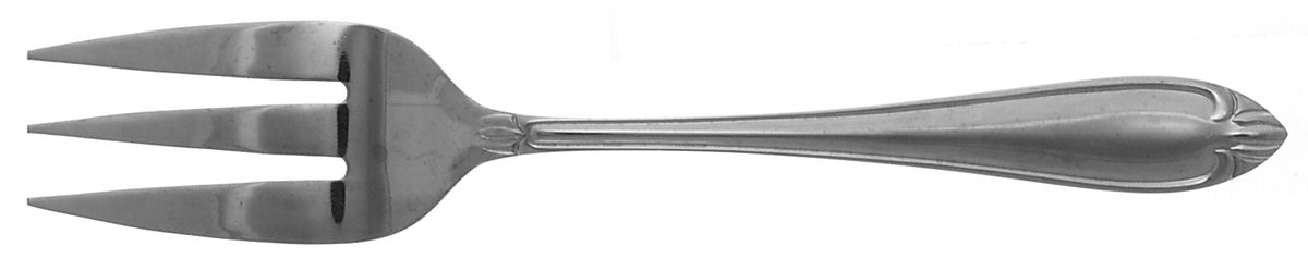 Abigail(Stainless) Medium Solid Cold Meat Serving Fork by Hampton Silversmiths-1