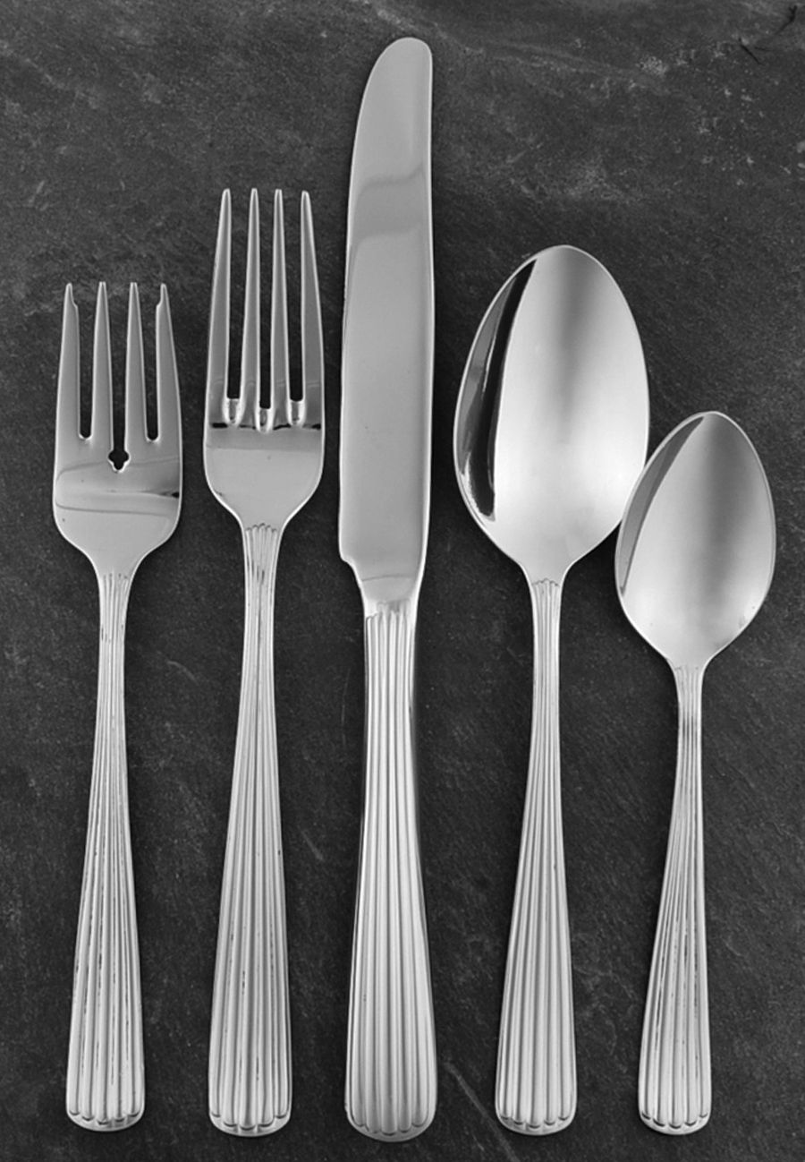 Fascination (Stainless) 5 Piece Place Setting by Hoffritz-1