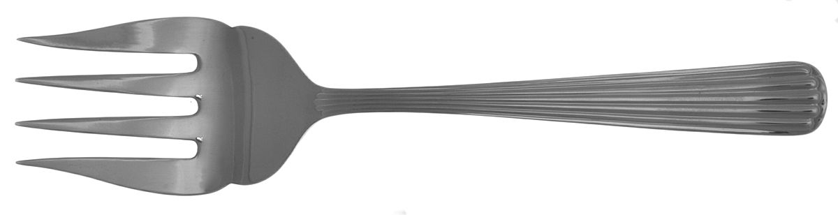 Fascination (Stainless) Medium Solid Cold Meat Serving Fork by Hoffritz-1