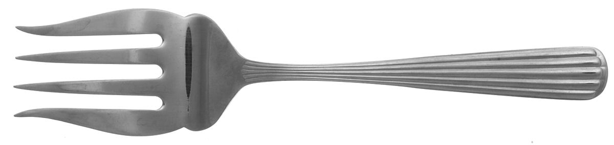 Fascination (Stainless) Medium Solid Cold Meat Serving Fork by Hoffritz-1