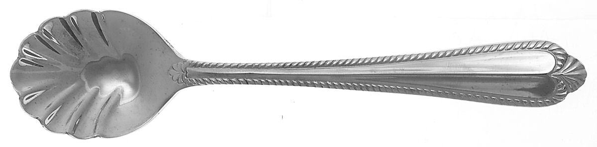 Renee (Stainless) Sugar Shell Spoon by Hampton Silversmiths-1