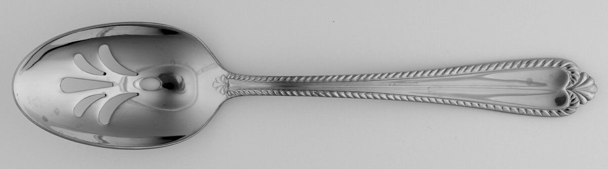 Renee (Stainless) Pierced Tablespoon (Serving Spoon) by Hampton Silversmiths-1