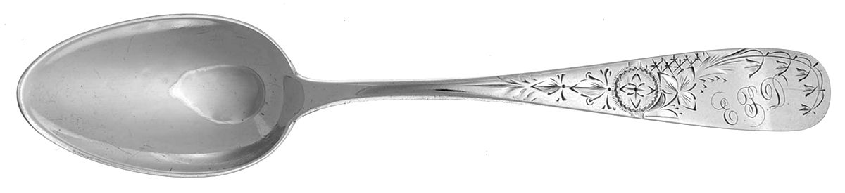 HSJ1 (Sterling) Monogram Teaspoon by Harris & Shafer-1