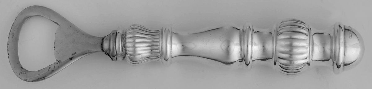 HAS2 (Sterling) Bottle Opener with Silverplate Bowl by Hallmark-1