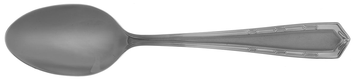 Marquis Frosted (Stainless) Place/Oval Soup Spoon by Hampton Silversmiths-1