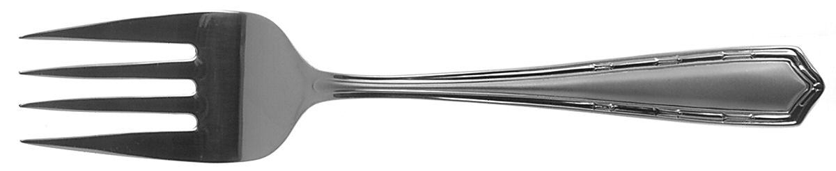 Marquis Frosted (Stainless) Medium Solid Cold Meat Serving Fork by Hampton Silversmiths-1