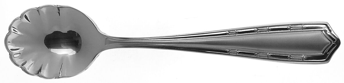 Marquis Frosted (Stainless) Sugar Shell Spoon by Hampton Silversmiths-1