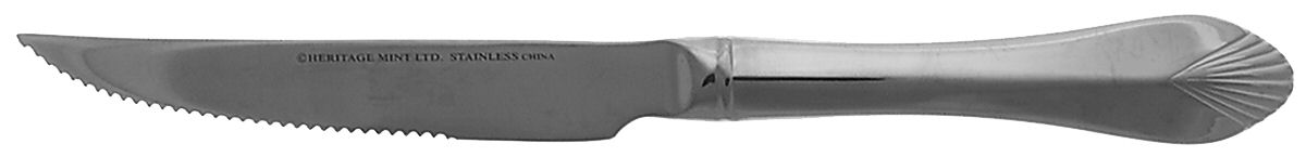 Safrano (Stainless) Individual Solid Handle Steak Knife by Heritage Mint, Ltd.-1