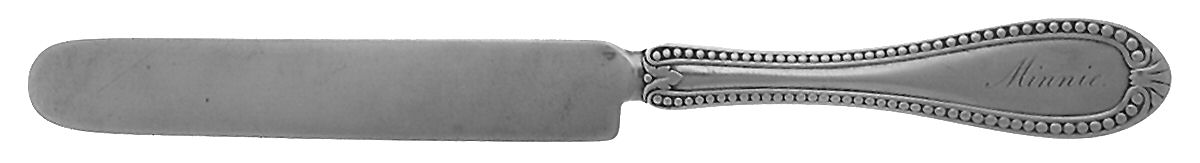 Bead (Sterling) Tea Knife Solid Piece by Haddock,Lincoln&Foss-1