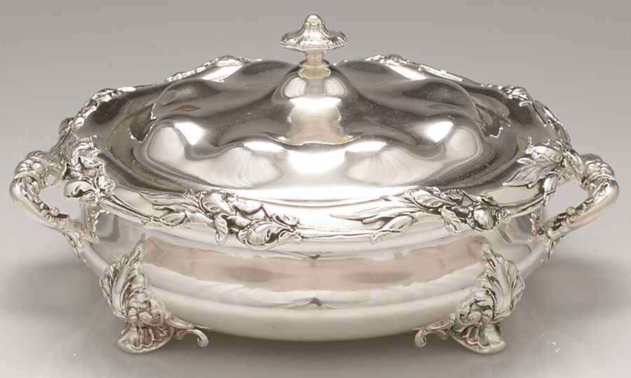 2601 (Silverplate, Hollowware) 3 Quart Covered Casserole, No Lid by Homan-1