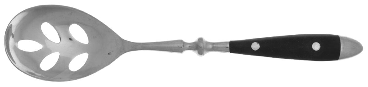 HAF12 (Stainless) Pierced Tablespoon (Serving Spoon) by Hanford Forge-1