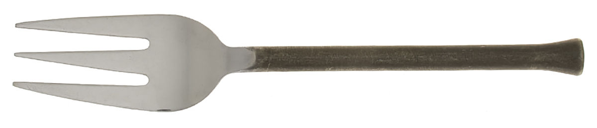 Emily Antique (Stainless) Medium Solid Cold Meat Serving Fork by Hampton Silversmiths-1