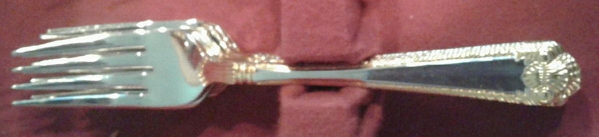 Classic Shell Gold (Stainless) Individual Salad Fork by Heritage China-1